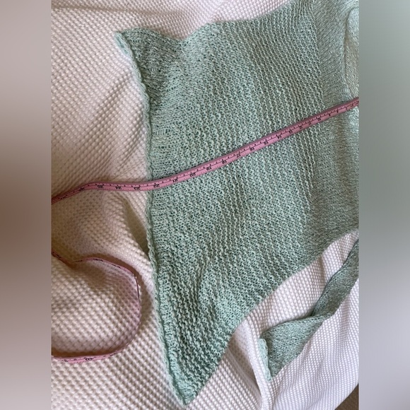 Talula Asymmetrical Soft Knit V-Neck knit Sweater in Light Blue XS NWOT - Picture 8 of 8